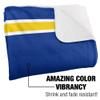 Mcneese State University Blanket, 50"x60" Primary Logo Stripes Silky Touch Sherpa Back Super Soft Throw Blanket view 3