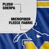 Mcneese State University Blanket, 50"x60" Primary Logo Stripes Silky Touch Sherpa Back Super Soft Throw Blanket view 4