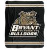 Bryant University Blanket, 50"x60" Primary Logo Stripes Silky Touch Sherpa Back Super Soft Throw Blanket view 2
