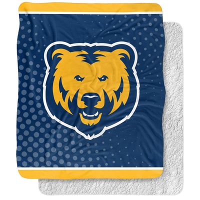 University of Northern Colorado Blanket, 50"x60" Logo Dots Silky Touch Sherpa Back Super Soft Throw Blanket