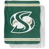 Sacramento State University Blanket, 50"x60" Primary Logo Stripes Silky Touch Sherpa Back Super Soft Throw Blanket view 1