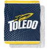 University of Toledo Blanket, 50"x60" Logo Dots Silky Touch Sherpa Back Super Soft Throw Blanket view 1