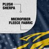 University of Toledo Blanket, 50"x60" Logo Dots Silky Touch Sherpa Back Super Soft Throw Blanket view 4