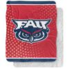 Florida Atlantic University Blanket, 50"x60" Logo Dots Silky Touch Sherpa Back Super Soft Throw Blanket view 1
