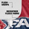 Florida Atlantic University Blanket, 50"x60" Logo Dots Silky Touch Sherpa Back Super Soft Throw Blanket view 4