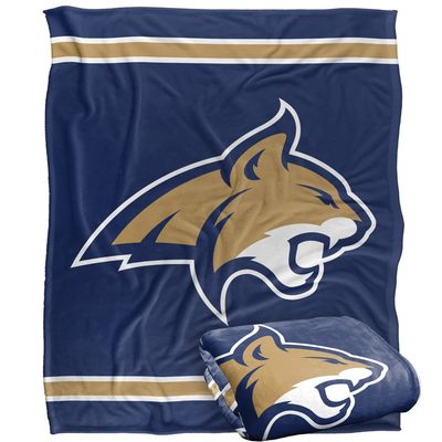Montana State University Bobcats Blanket, 50"x60" Primary Logo Stripes, Silky Touch Super Soft Throw