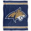 Montana State University Bobcats Blanket, 50"x60" Primary Logo Stripes, Silky Touch Super Soft Throw view 2
