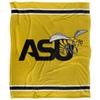 Alabama State University Hornets Blanket, 50"x60" Primary Logo Stripes, Silky Touch Super Soft Throw view 2