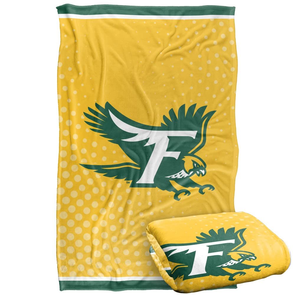 Fitchburg State University Falcons Blanket, 36"x58" Logo Dots, Silky Touch Super Soft Throw