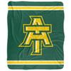 Arkansas Tech University Blanket, 50"x60" Primary Logo Stripes Silky Touch Sherpa Back Super Soft Throw Blanket view 2