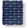 Monmouth University Blanket, 50"x60" Logo Pattern Silky Touch Sherpa Back Super Soft Throw Blanket view 1