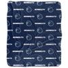 Monmouth University Blanket, 50"x60" Logo Pattern Silky Touch Sherpa Back Super Soft Throw Blanket view 2