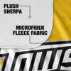 Towson University Blanket, 50"x60" Logo Dots Silky Touch Sherpa Back Super Soft Throw Blanket view 4
