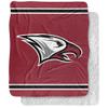 North Carolina Central University Blanket, 50"x60" Primary Logo Stripes Silky Touch Sherpa Back Super Soft Throw Blanket view 1