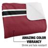 North Carolina Central University Blanket, 50"x60" Primary Logo Stripes Silky Touch Sherpa Back Super Soft Throw Blanket view 3