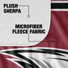 North Carolina Central University Blanket, 50"x60" Primary Logo Stripes Silky Touch Sherpa Back Super Soft Throw Blanket view 4