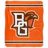 Bowling Green State University Blanket, 50"x60" Primary Logo Stripes Silky Touch Sherpa Back Super Soft Throw Blanket view 2