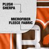 Bowling Green State University Blanket, 50"x60" Primary Logo Stripes Silky Touch Sherpa Back Super Soft Throw Blanket view 4