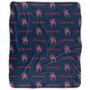 University of Richmond Blanket, 50"x60" Logo Pattern Silky Touch Sherpa Back Super Soft Throw Blanket view 2