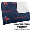 University of Richmond Blanket, 50"x60" Logo Pattern Silky Touch Sherpa Back Super Soft Throw Blanket view 3