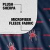 University of Richmond Blanket, 50"x60" Logo Pattern Silky Touch Sherpa Back Super Soft Throw Blanket view 4