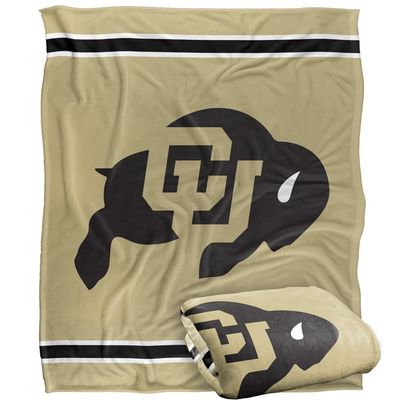 University of Colorado Buffaloes Blanket, 50"x60" Primary Logo Stripes, Silky Touch Super Soft Throw