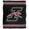 University of Indianapolis Hounds Blanket, 50"x60" Primary Logo Stripes, Silky Touch Super Soft Throw view 2