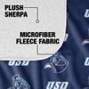 University of San Diego Blanket, 50"x60" Logo Pattern Silky Touch Sherpa Back Super Soft Throw Blanket view 4