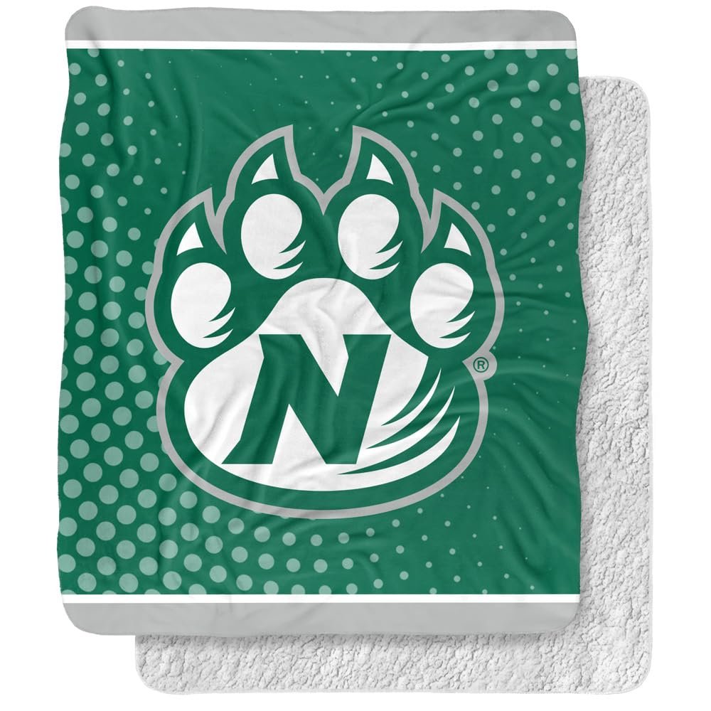 Northwest Missouri State University Blanket, 50"x60" Logo Dots Silky Touch Sherpa Back Super Soft Throw Blanket