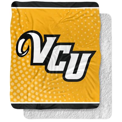 Virginia Commonwealth University Blanket, 50"x60" Logo Dots Silky Touch Sherpa Back Super Soft Throw Blanket