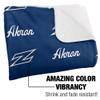 University of Akron Blanket, 50"x60" Logo Pattern Silky Touch Sherpa Back Super Soft Throw Blanket view 3