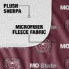Missouri State University Blanket, 50"x60" Logo Pattern Silky Touch Sherpa Back Super Soft Throw Blanket view 4