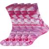 BambooMN Men's Rayon from Bamboo Tie Dye Crew Dress Socks - Purple - 4 Pairs - Size 10-14 view 1
