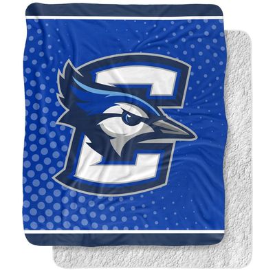 Creighton University Blanket, 50"x60" Logo Dots Silky Touch Sherpa Back Super Soft Throw Blanket