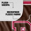 Brown University Blanket, 50"x60" Primary Logo Stripes Silky Touch Sherpa Back Super Soft Throw Blanket view 4