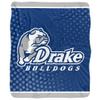 Drake University Blanket, 50"x60" Logo Dots Silky Touch Sherpa Back Super Soft Throw Blanket view 2