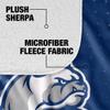 Drake University Blanket, 50"x60" Logo Dots Silky Touch Sherpa Back Super Soft Throw Blanket view 4