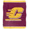 Central Michigan University Blanket, 50"x60" Logo Dots Silky Touch Sherpa Back Super Soft Throw Blanket view 2