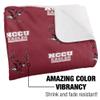 North Carolina Central University Blanket, 50"x60" Logo Pattern Silky Touch Sherpa Back Super Soft Throw Blanket view 3