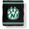 Northwest Missouri State University Blanket, 50"x60" Primary Logo Stripes Silky Touch Sherpa Back Super Soft Throw Blanket view 1
