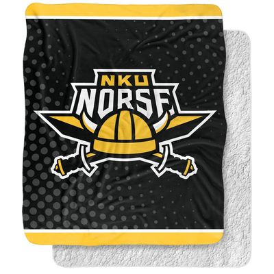Northern Kentucky University Blanket, 50"x60" Logo Dots Silky Touch Sherpa Back Super Soft Throw Blanket