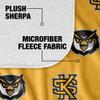 Kennesaw State University Blanket, 50"x60" Logo Pattern Silky Touch Sherpa Back Super Soft Throw Blanket view 4