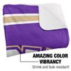 Western Carolina University Blanket, 50"x60" Primary Logo Stripes Silky Touch Sherpa Back Super Soft Throw Blanket view 3