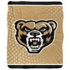 Oakland University Blanket, 50"x60" Logo Dots Silky Touch Sherpa Back Super Soft Throw Blanket view 2