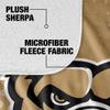 Oakland University Blanket, 50"x60" Logo Dots Silky Touch Sherpa Back Super Soft Throw Blanket view 4