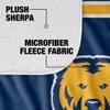 University of Northern Colorado Blanket, 50"x60" Primary Logo Stripes Silky Touch Sherpa Back Super Soft Throw Blanket view 4
