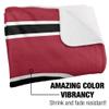 Saint Josephs University Blanket, 50"x60" Primary Logo Stripes Silky Touch Sherpa Back Super Soft Throw Blanket view 3