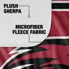 Saint Josephs University Blanket, 50"x60" Primary Logo Stripes Silky Touch Sherpa Back Super Soft Throw Blanket view 4