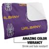 University of Albany Blanket, 50"x60" Logo Pattern Silky Touch Sherpa Back Super Soft Throw Blanket view 3
