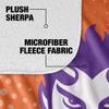 Northwestern State University Blanket, 50"x60" Logo Dots Silky Touch Sherpa Back Super Soft Throw Blanket view 4